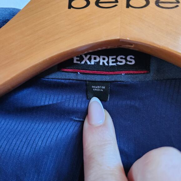 Express Performance Extra Slim Gray Blazer Size 40S Men's Career Professional - Picture 5 of 12